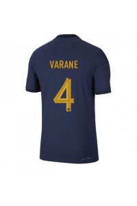 Frankrike Raphael Varane #4 Fotballdrakt Hjemme Klær VM 2022 Korte ermer